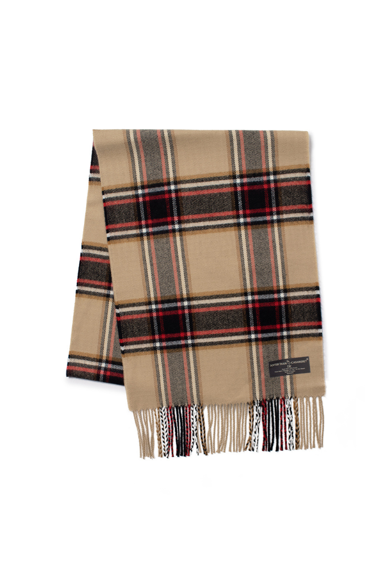 David And Young - Wholesale Scarf - Unisex - Softer than Cashmere PLAID BUFF Vegan Cashmere Touch Scarves18