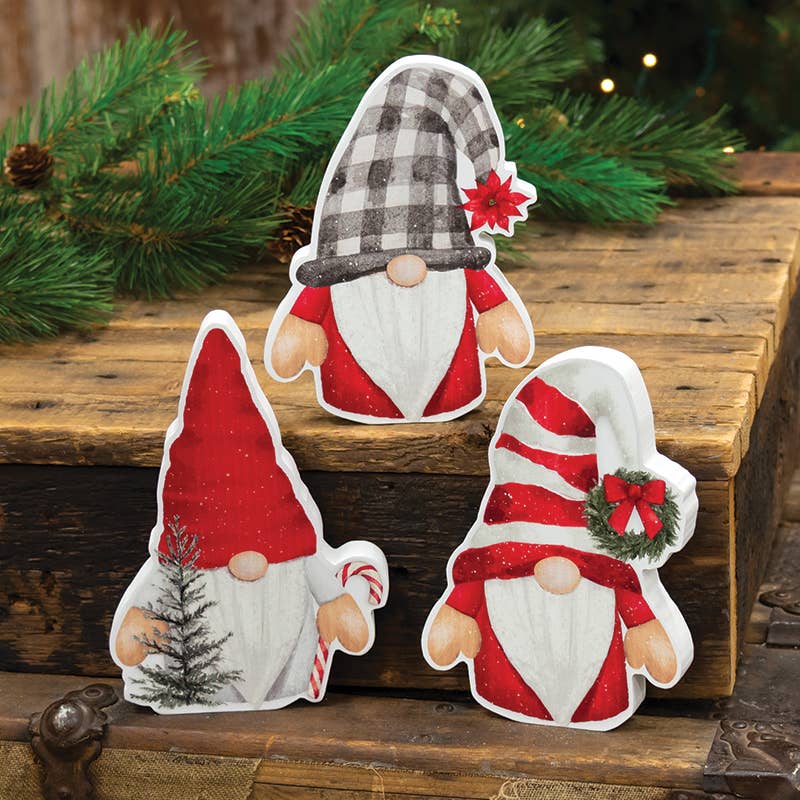 The Hearthside Collection – wholesale Christmas decoration – Winter Gnome Chunky Sitter, 3 Assorted1