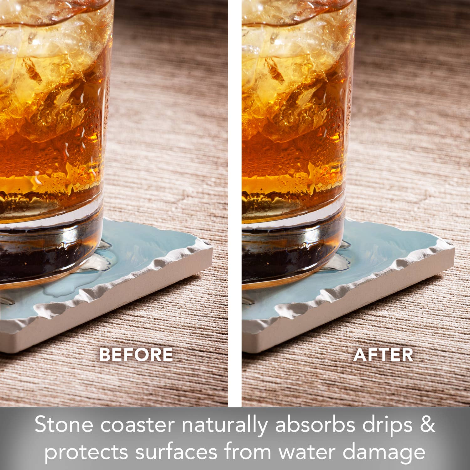 CounterArt/Highland Home/Thirstystone - Wholesale Coasters - "Oysters Galore" Single Absorbent Tumbled Tile Coaster  5
