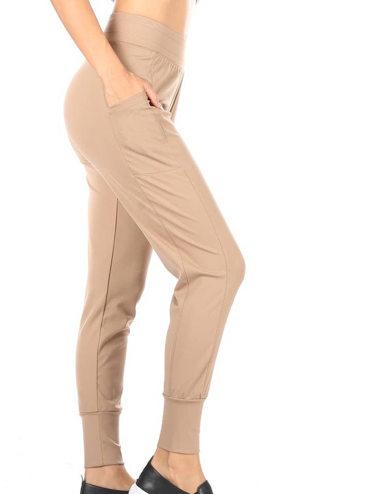 Pantalon de jogging taille haute en tricot pour femmes pour la vente par REDFINCH APPAREL INC