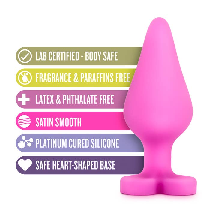 Blush - Wholesale Sex Toy - Play with Me - Naughty Candy Heart Anal Butt Plug - Be Mine