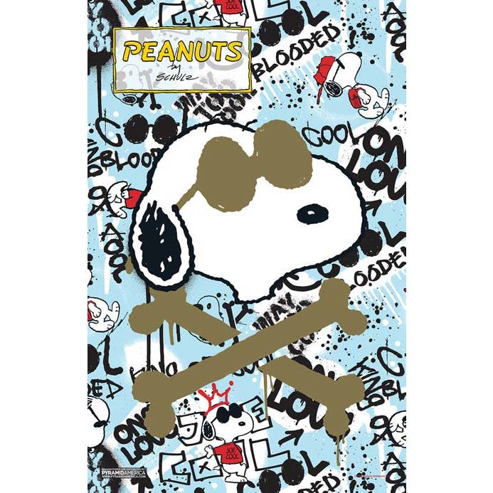 Pyramid America - Wholesale Poster - Peanuts - Joe Cool Graffiti 11x17 Bag and Boarded Poster