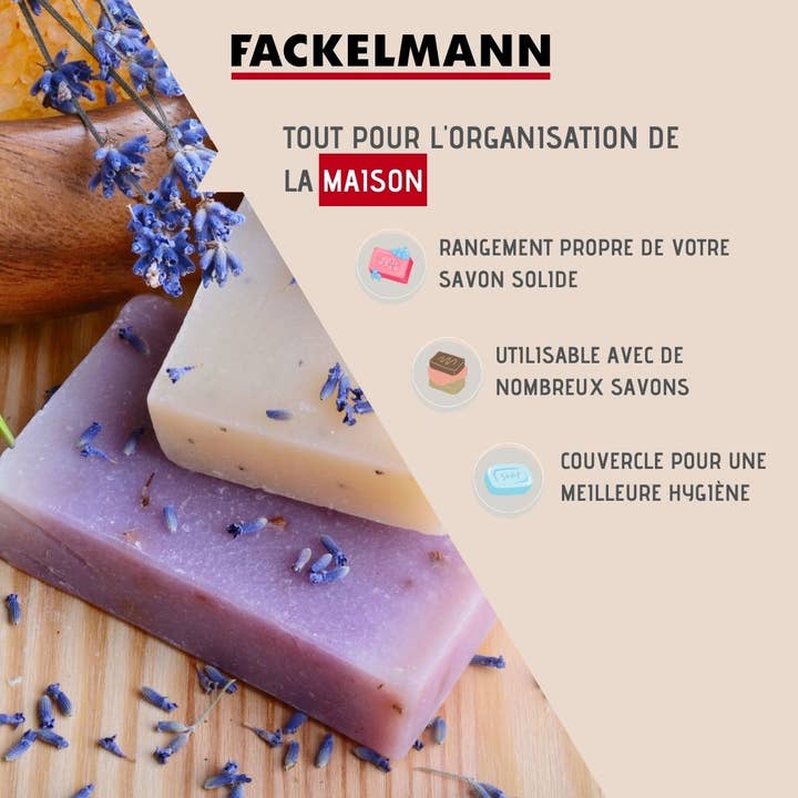 Fackelmann - Wholesale Soap Caddy - Tecno bamboo soap box with lid1