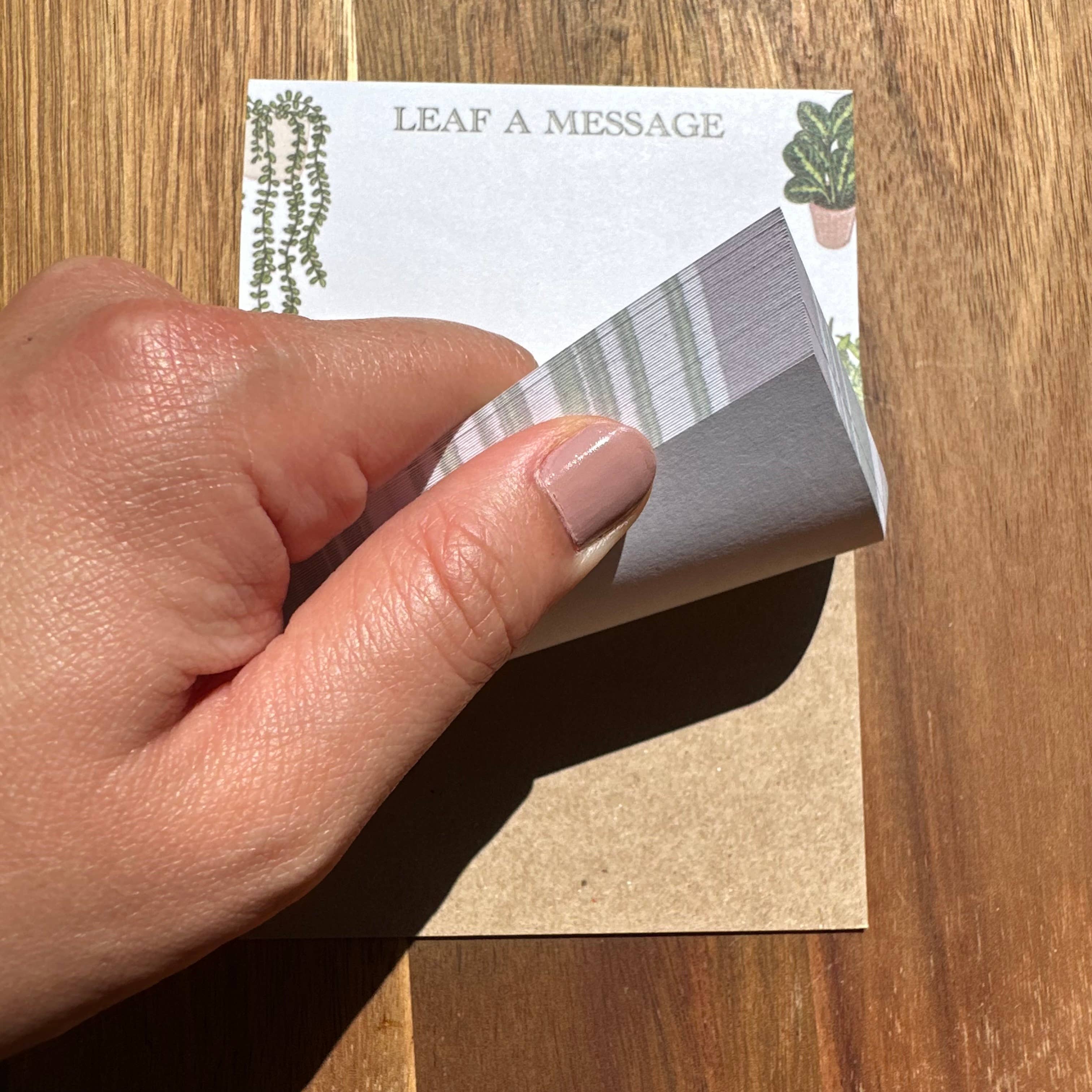 Designs with Jamie - Wholesale Notepad - Leaf a Message Notepad3