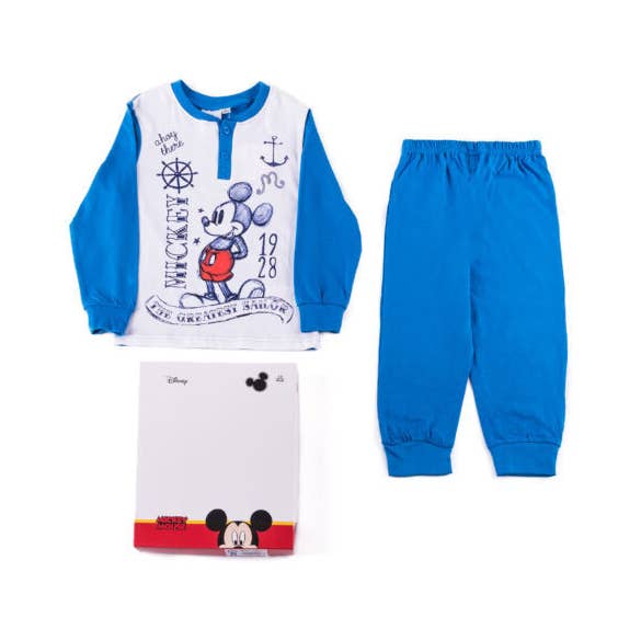 Evidence - Wholesale Sleepwear set – Kids - Long Thin Cotton Children's Pyjamas Mickey Mouse0