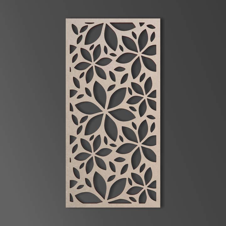 Jess and Jessica - Vendita all'ingrosso Decorazione da parete 3D - Reticolo da parete con motivo floreale in legno - Mandala per la casa1