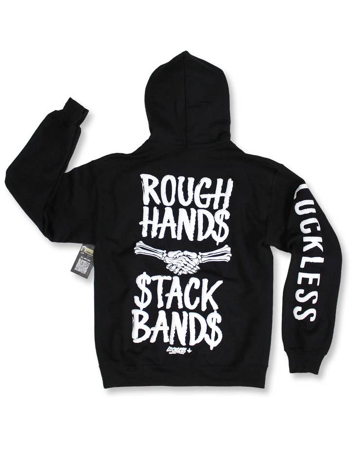 Rough Hands Stack Bands (Tee, Hoodie, Long Sleeve) for wholesale by Luckless Outfitters
