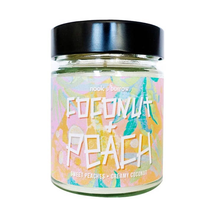 Coconut & Peach | candela per la vendita all'ingrosso da parte di Nook & Burrow