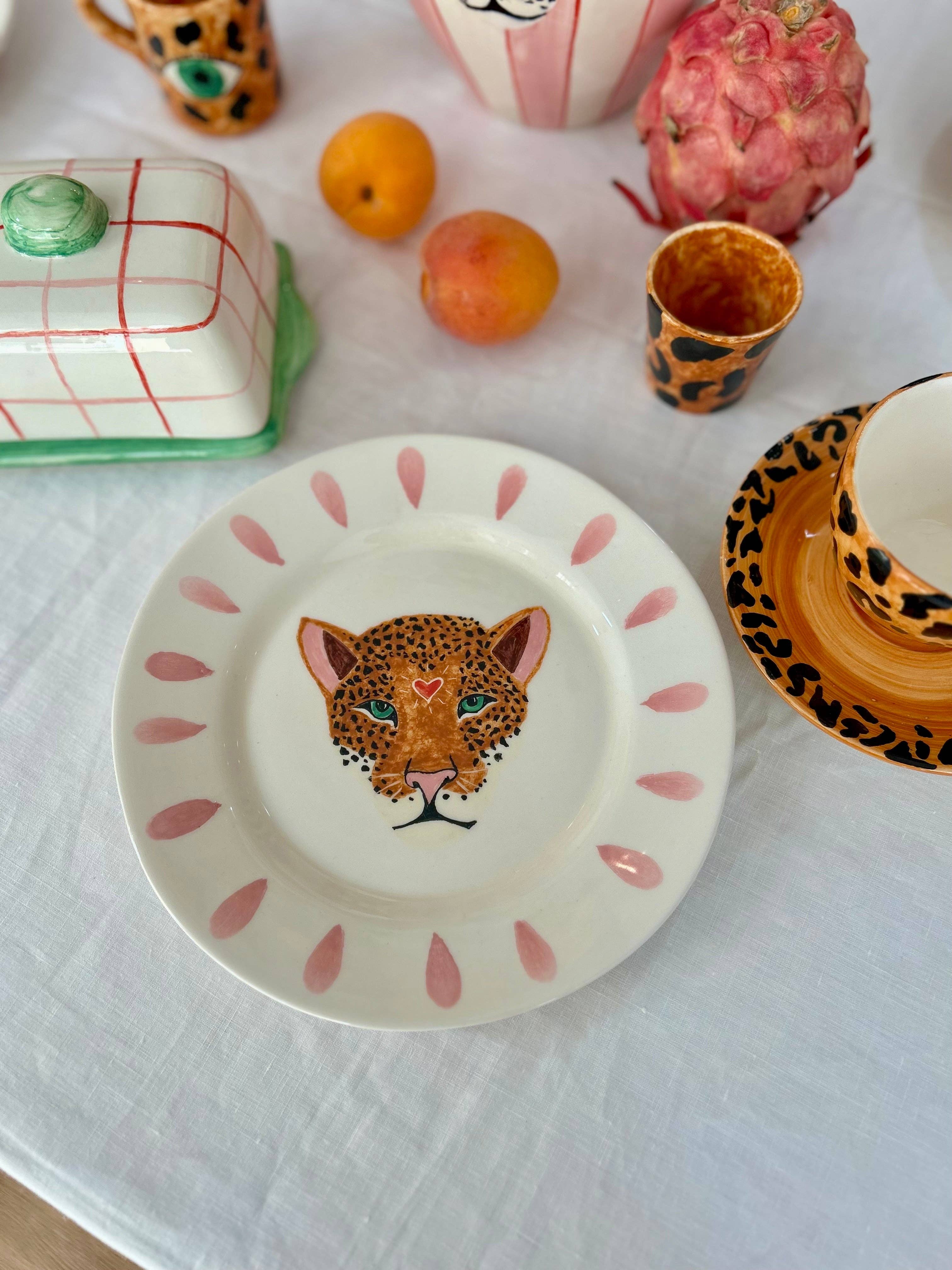 Cale Home - Wholesale Dinner Plate - Leopard plate