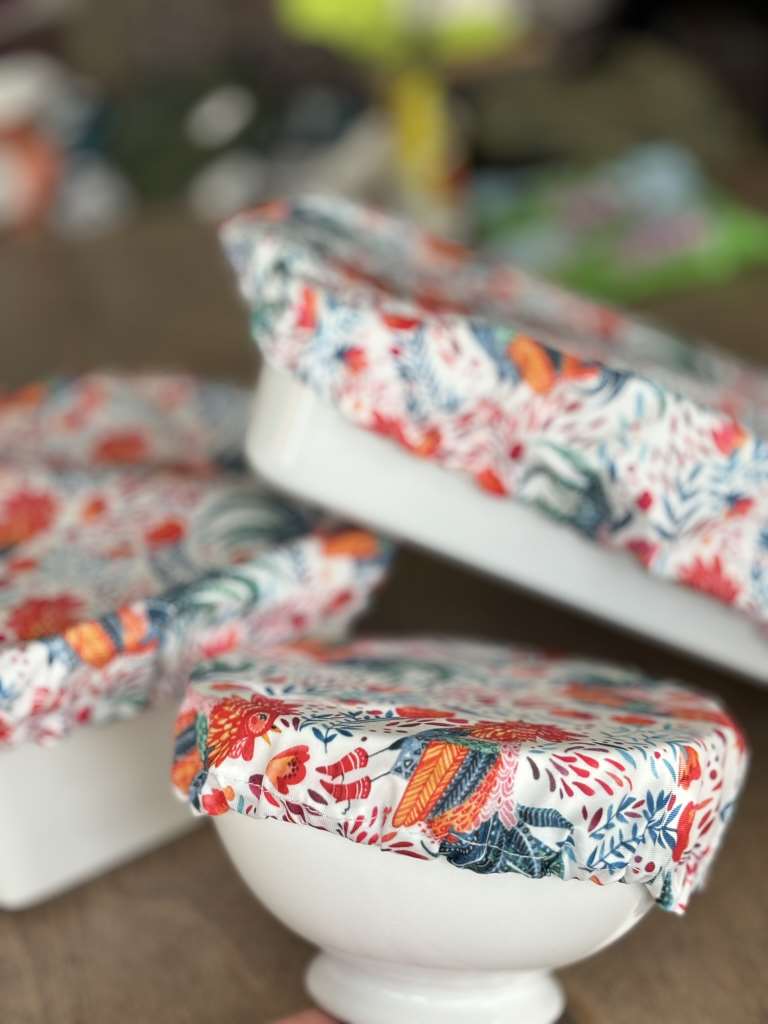 Kit Carson Accessories - Wholesale Food Storage Wrap/Bag - Dish covers - Bright Flowers 7 to15" & 9X13 Casserole pan3