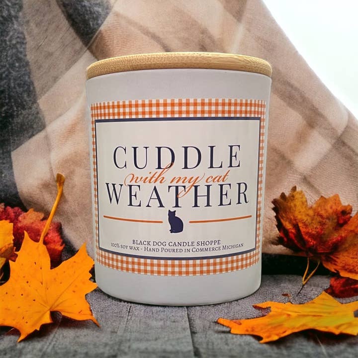 The Black Dog Candle Shoppe - Wholesale Jar/Filled Candle - Cuddle with my Cat Weather