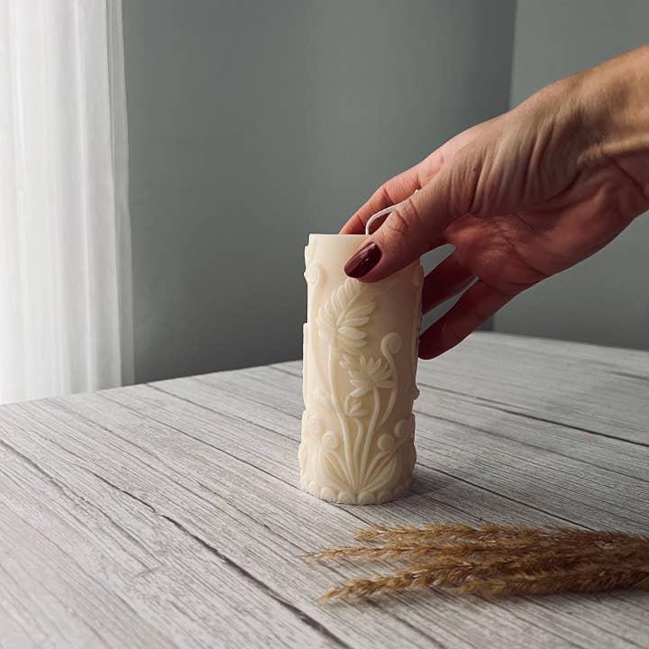 Allure CA – vela pilar por atacado – Vela Cilíndrica Fern - Vela Pilar2