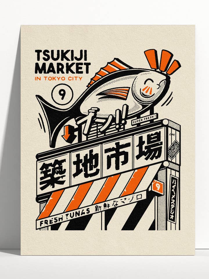 Tsukiji Market for wholesale by Paiheme Studio
