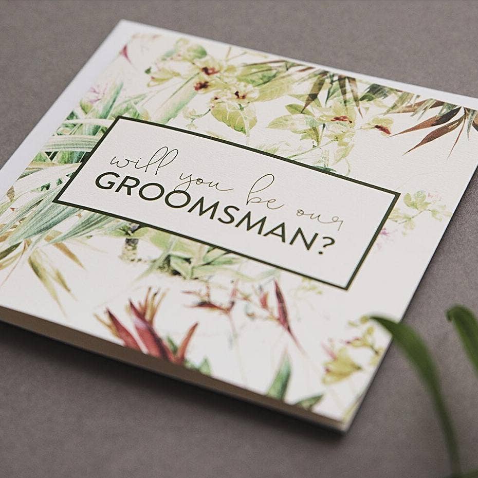 I am Nat Ltd - Wholesale Groomsman Card - 'Will You Be Our Groomsman?’ Proposal Card2