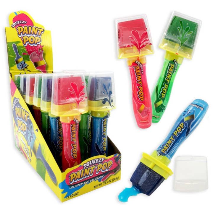 Squeezy Paint Pops 1.12oz - 12ct for wholesale by I Got Your Candy