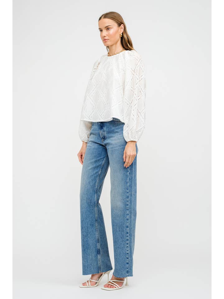 Off White Ali Blouse for wholesale on Faire