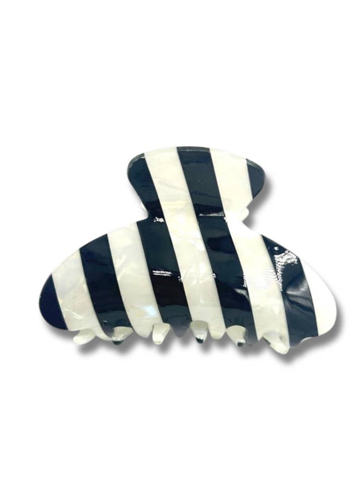 PINZA DE PELO CON GARRAS A RAYAS para venta al por mayor de Maddyloo