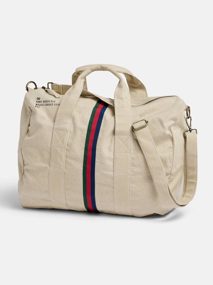 Summer 25 | Escapee Overnight Bag | Natural Waxed for wholesale by Pony Rider