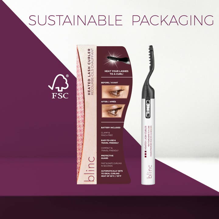 Silver BLINC Heated Lash Curler for wholesale on Faire3