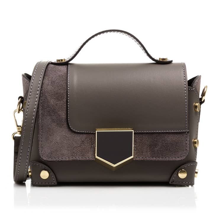 FIRENZE ARTEGIANI - Vendita all'ingrosso Borsa con manico - Donna - Borsa a mano da donna Agerola. Vera pelle Ruga Suede12