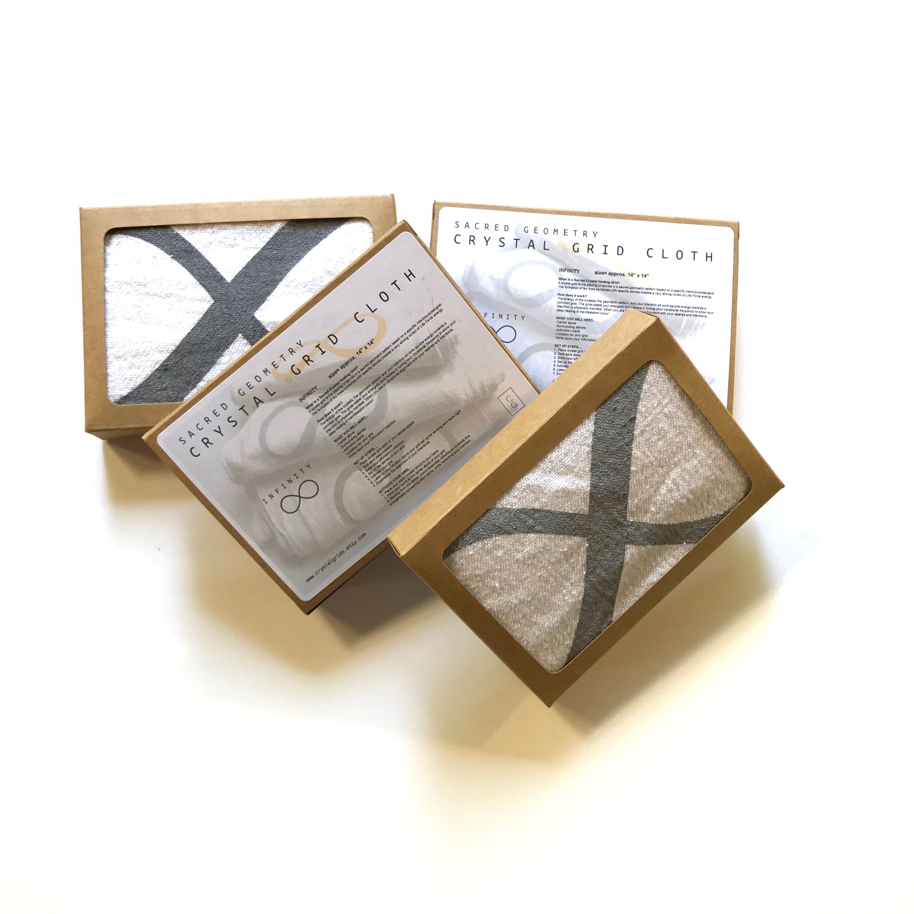 Crystal Grids - Wholesale Crystal Grid - Assortment Sacred Geometry Crystal Grid Cloth Designs7