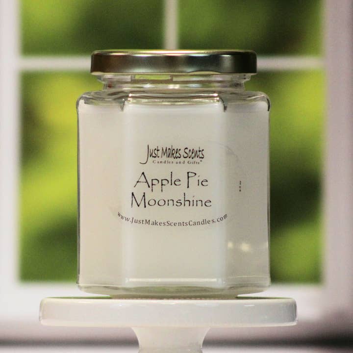 Just Makes Scents Candles and Gifts LLC - Wholesale Jar/Filled Candle - Apple Pie Moonshine Scented Candle1