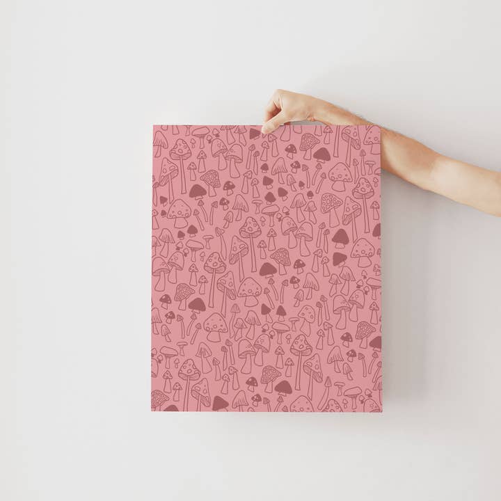 Rhinestone Rodeo Art - Wholesale Art Print - Dusty Rose Mushroom Cottagecore 60s/70s Inspired Art Print3