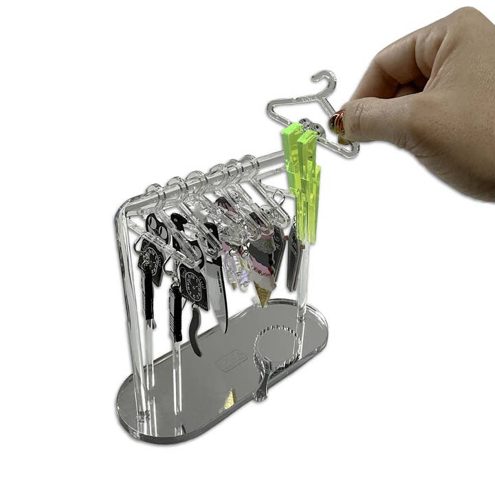 Vinca - Wholesale Jewelry Stand & Display - Hang in There! Adorable Dresser-Top Earring Organizer