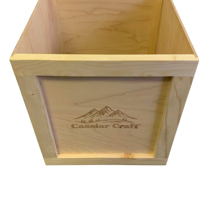 Vinyl record box for wholesale by Cassiar Craft