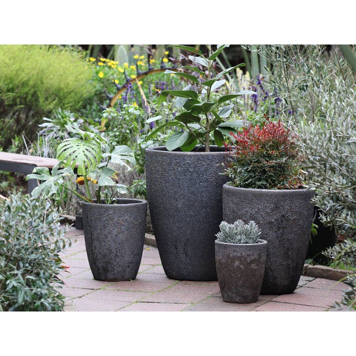 Pacific Home & Garden - Wholesale Plant Pot - Cone Planter, Silver Rock