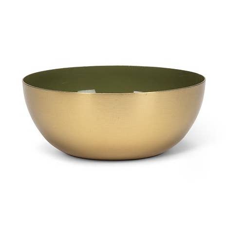 Mini Enamel Bowl-Moss Green-4"D for wholesale by Abbott