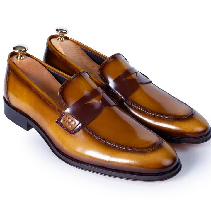 VellaPais - Wholesale Loafers - Heren - VellaPais Penny Loafer Kameel