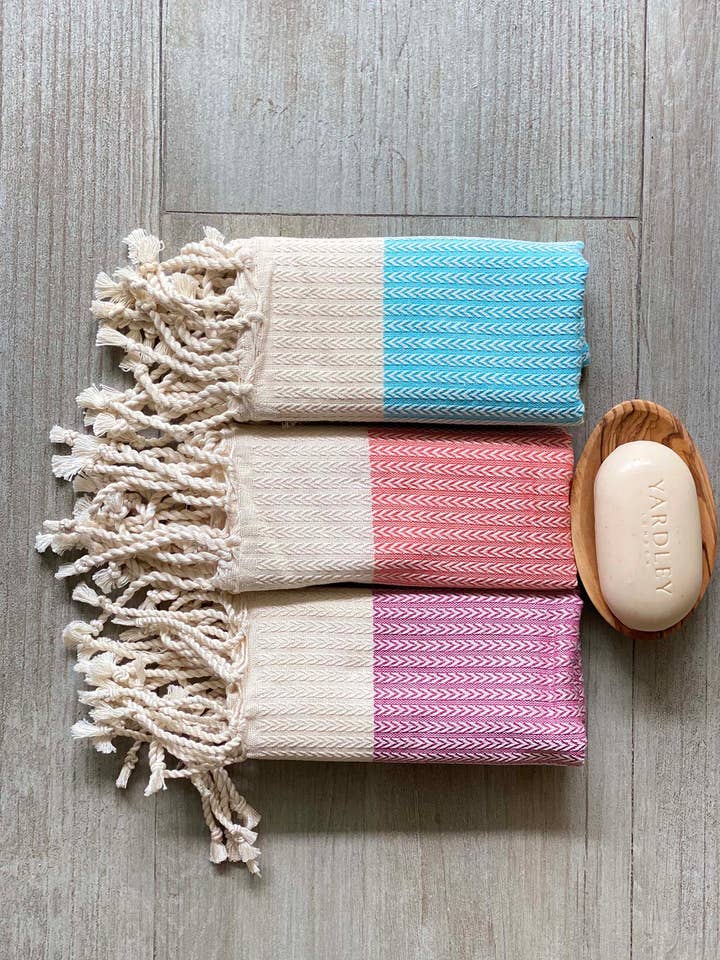 Toalla de invitados Chevron espiga para venta al por mayor de Scents and Feel