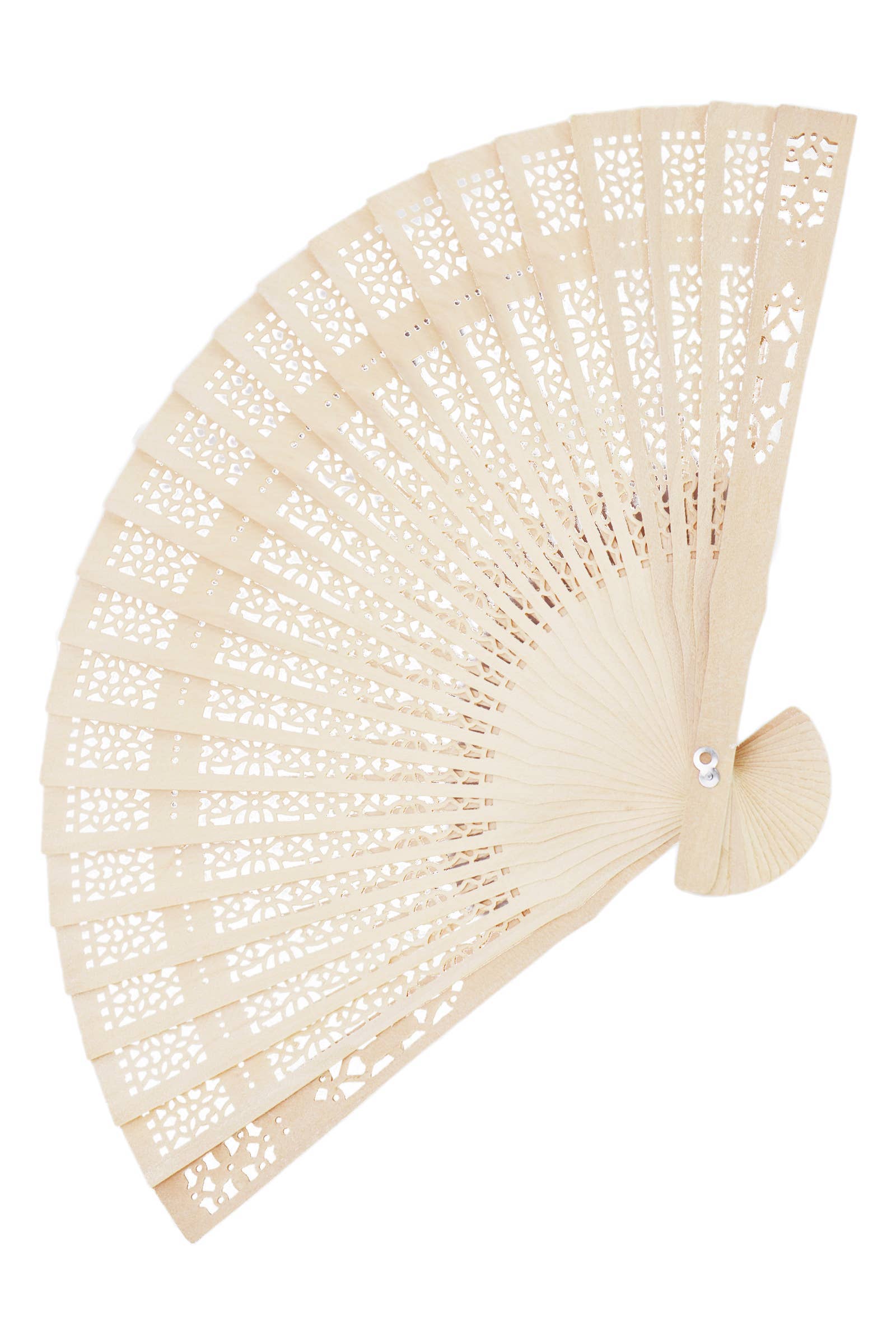 Assortito Ventaglio Mano in Legno Intagliato a Laser con Scatola in vendita all'ingrosso su Faire5