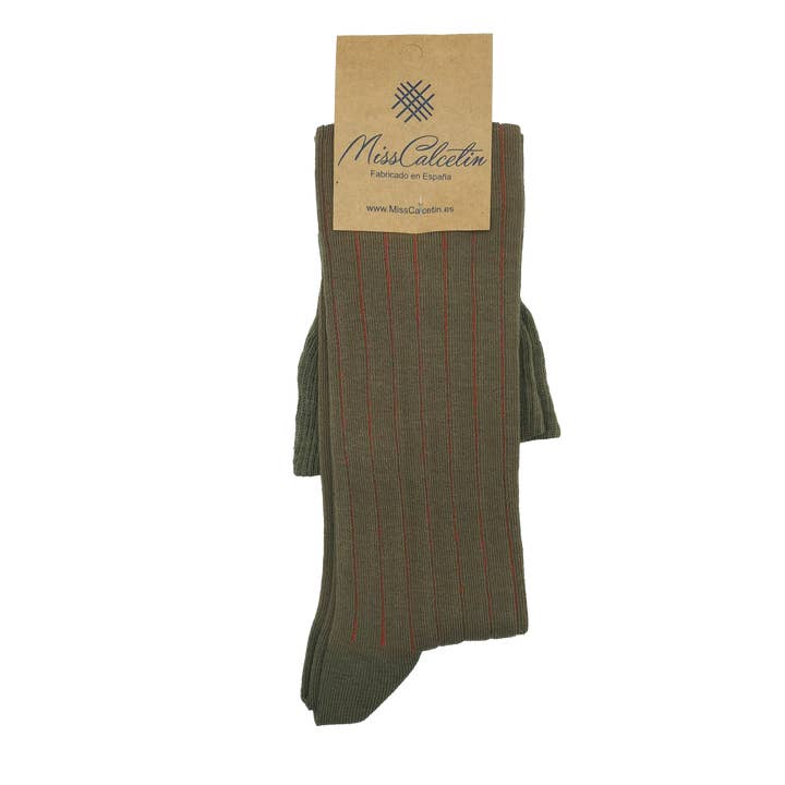 MissSock Low Shaft Ribbed Vertical Stripe Black-Red for wholesale by MissCalcetin