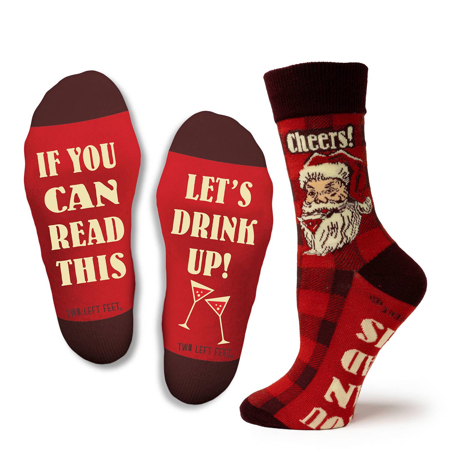 DM Merchandising - Wholesale Socks - Unisex - Two Left Feet Christmas 2nd generation Socks Open Stock3