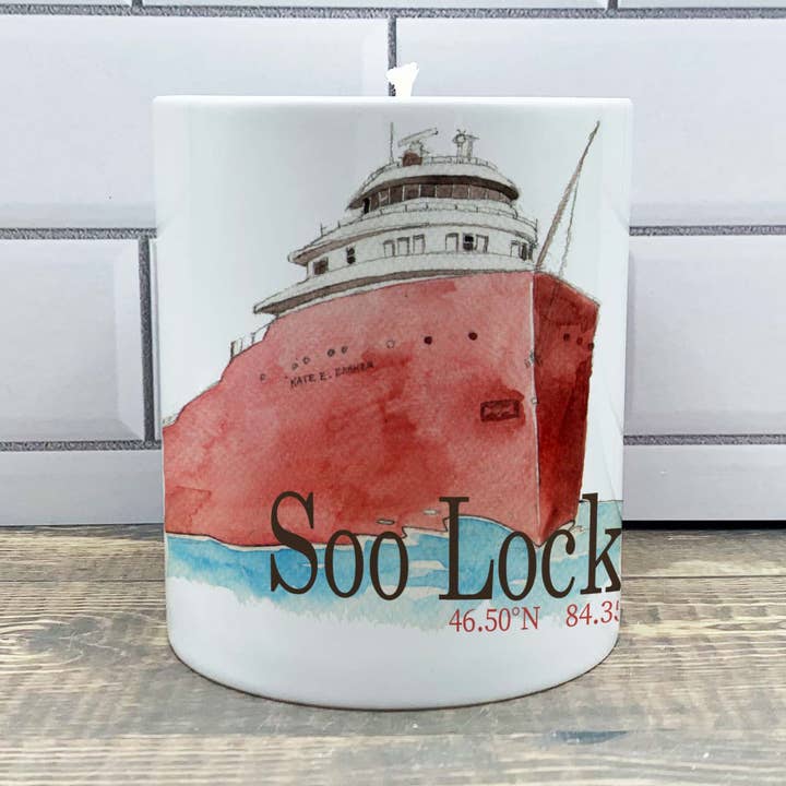 Freighter 15 oz Coffee Mug for wholesale by Blue Poppy Designs