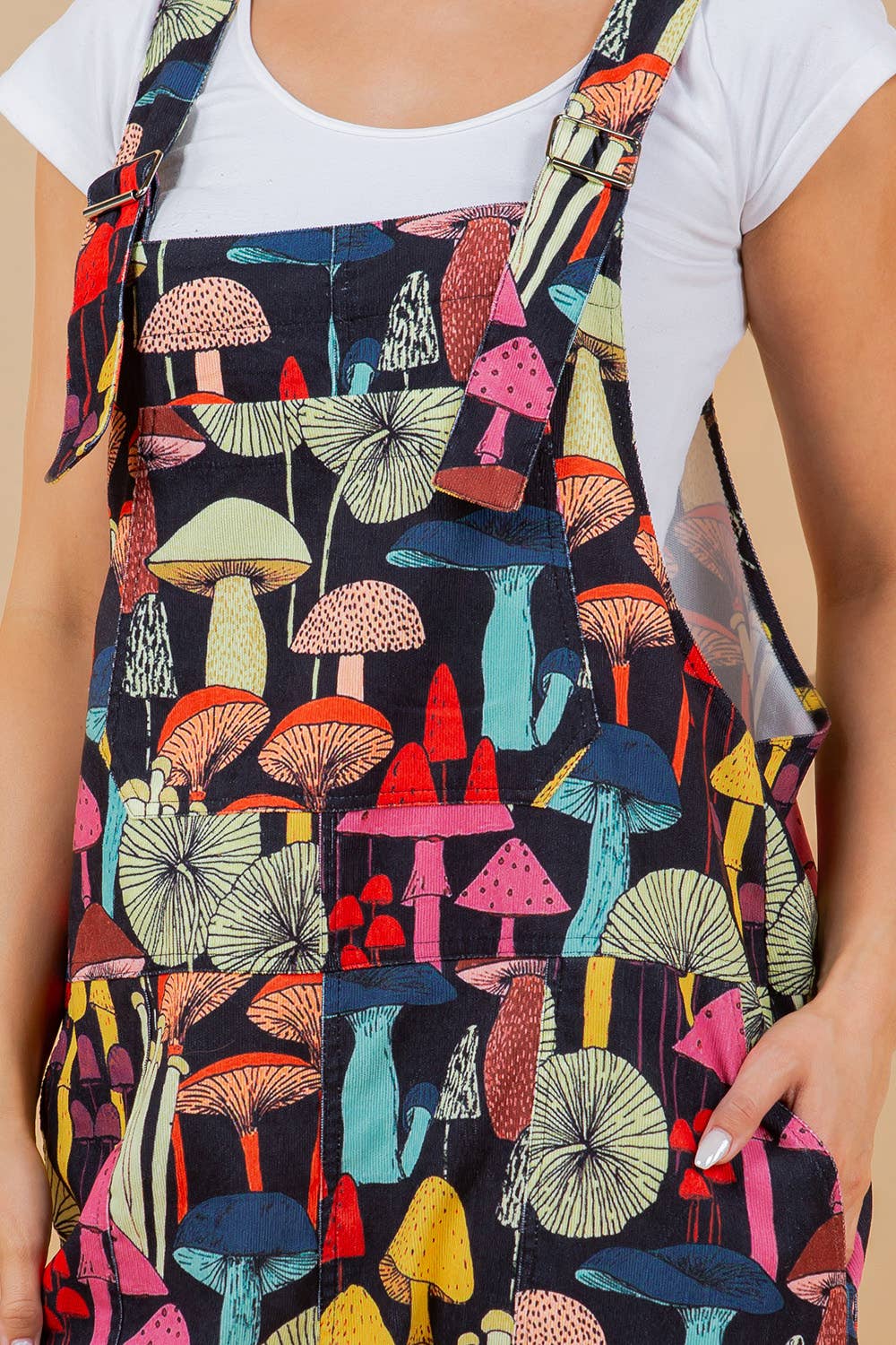 LA Soul – wholesale Overalls – Women's – Black Mushroom Overall2