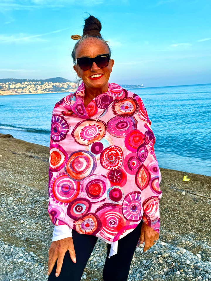 Silkeblanding med bambussjaler og omslag for engroshandel hos KCC Cashmere Limited