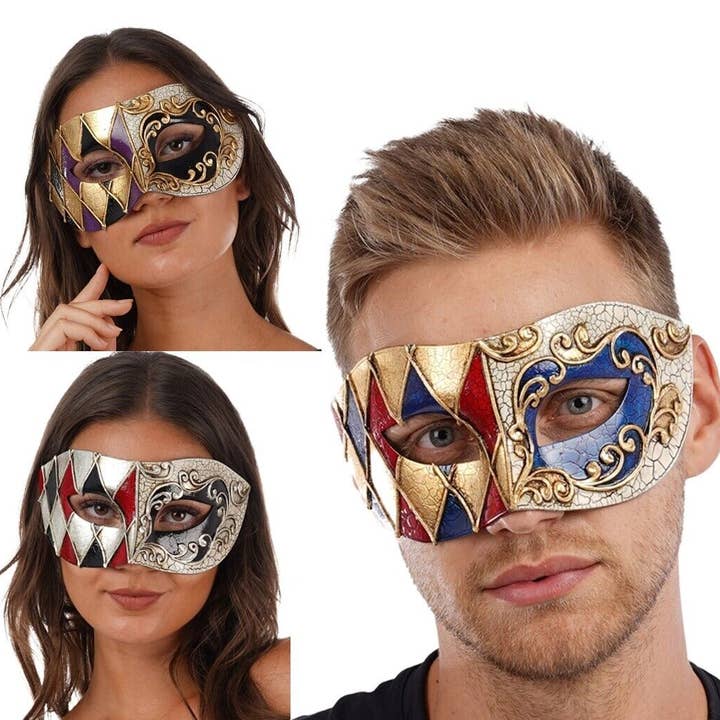 Stylex Party - Wholesale Costume - Unisex - Venetian Eye mask Halloween Face Mask Costume Accessory Goth