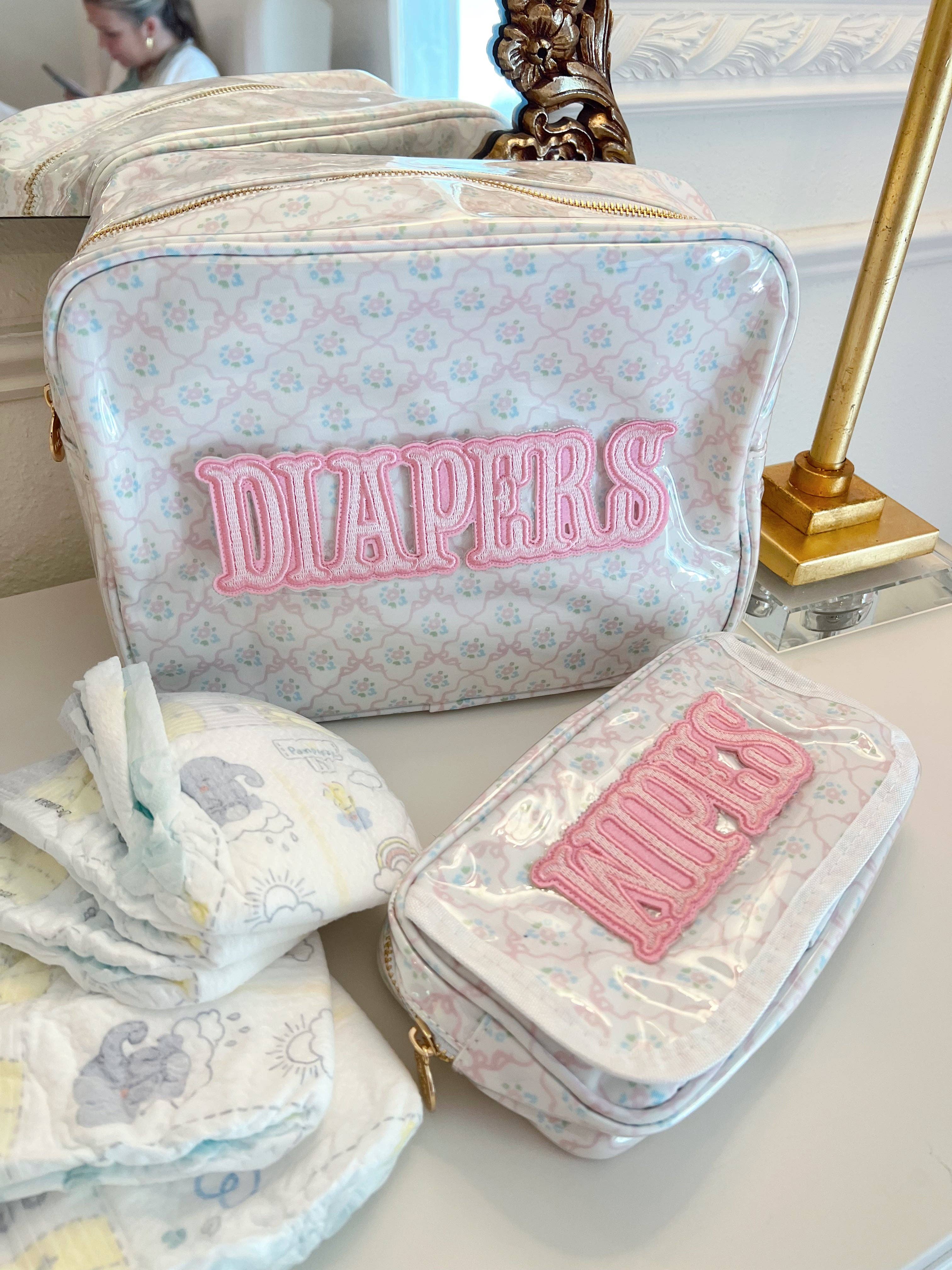 KENZKUSTOMZ - Wholesale Diaper Caddy - Baby - Diapers XL - Clear Coat Bag3