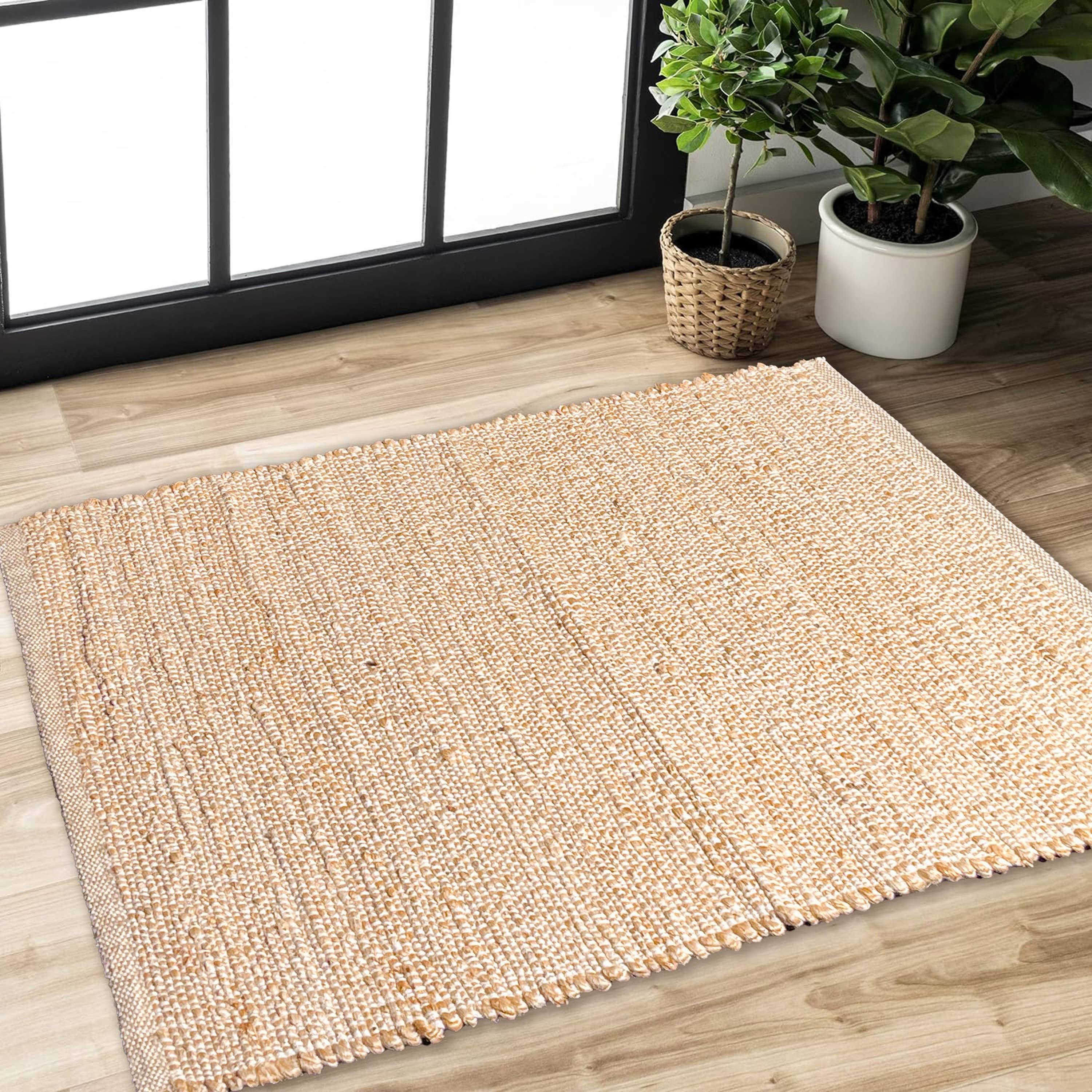 chardin home - Wholesale Area Rug - Jute Chindi Rug-Natural Jute-2'x3'.3