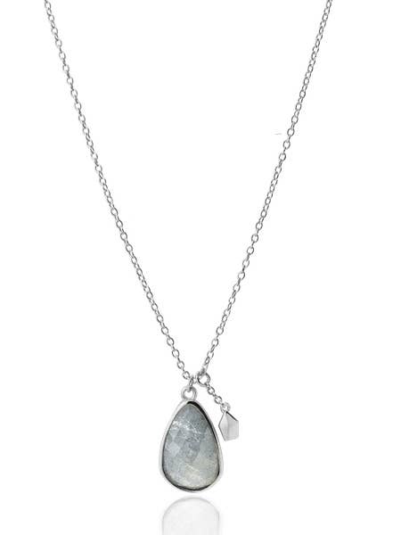 Collana in argento LABRADORITE STONE per la vendita all'ingrosso da parte di Aran Jewels