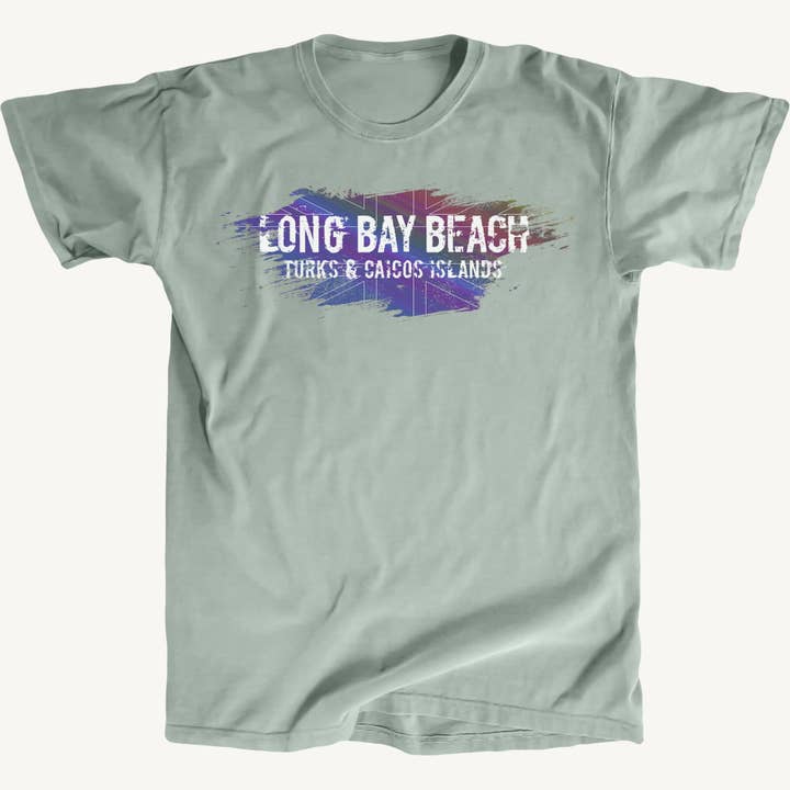 Long Bay Beach Flag Premium Tee for wholesale by Salt Water Colours