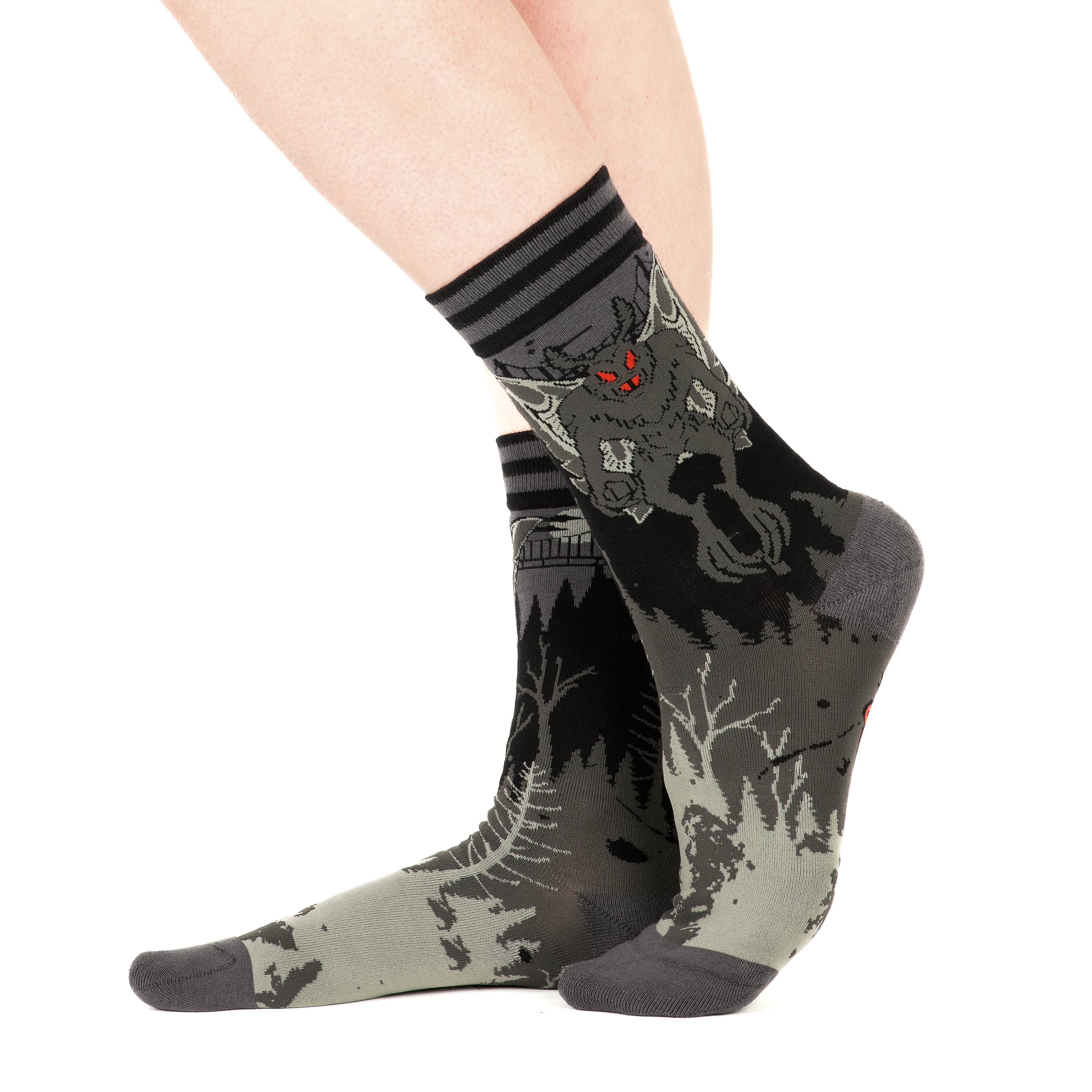 FootClothes LLC - Wholesale Socks - Unisex - Mothman Crew Socks9
