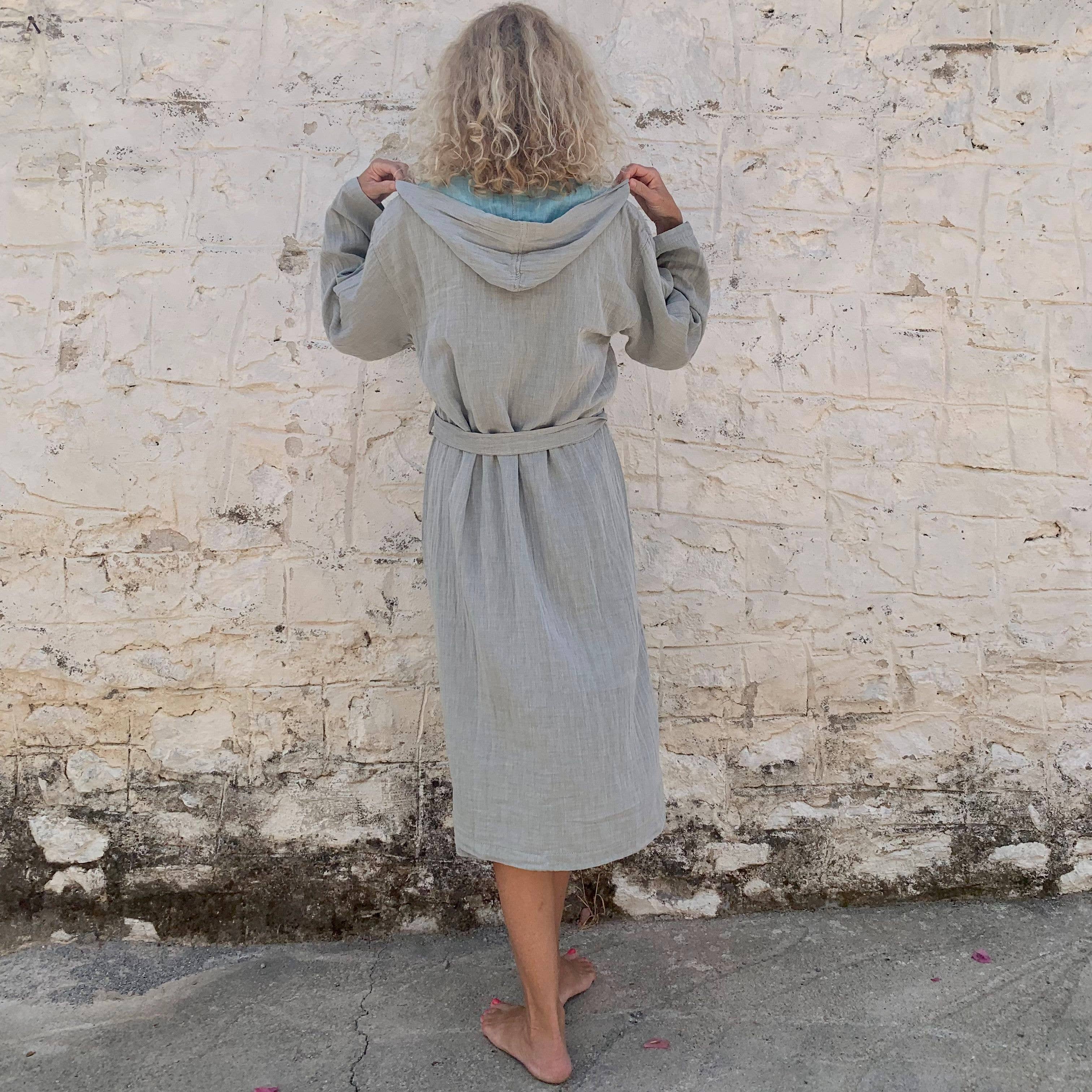 loom.ist – Robe - Mulher por atacado – Robe com Capuz de Musselina35