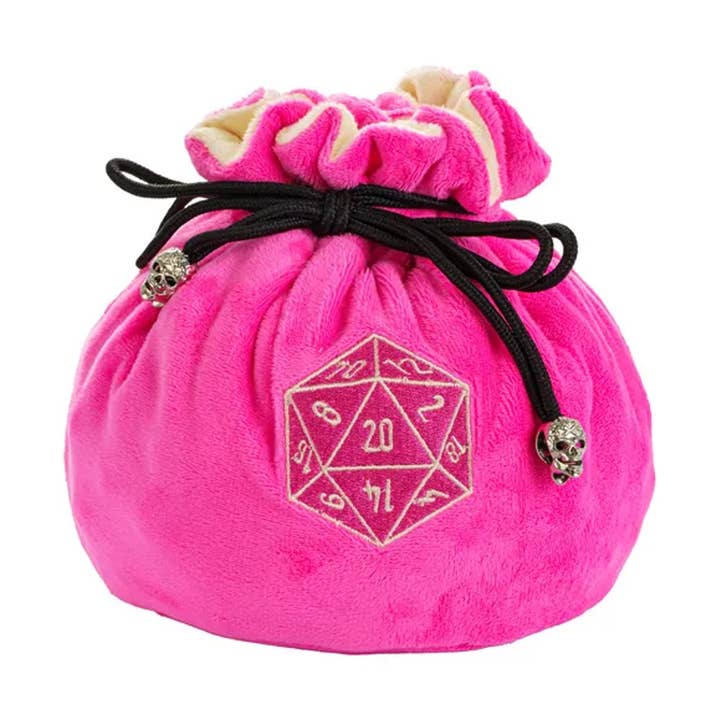 Velvet Vault | Bolsa de dados grande supersuave | Rosa para venta al por mayor de Tabletop Dominion Limited