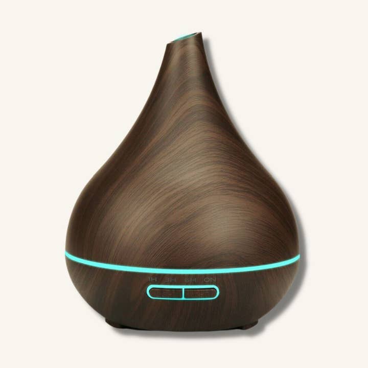 Large Dark Wood Aroma Diffuser for wholesale by Three Lifetimes