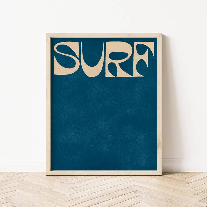 Mid Tide Design - Wholesale Art Print - Vintage Surf | Surf Art Print