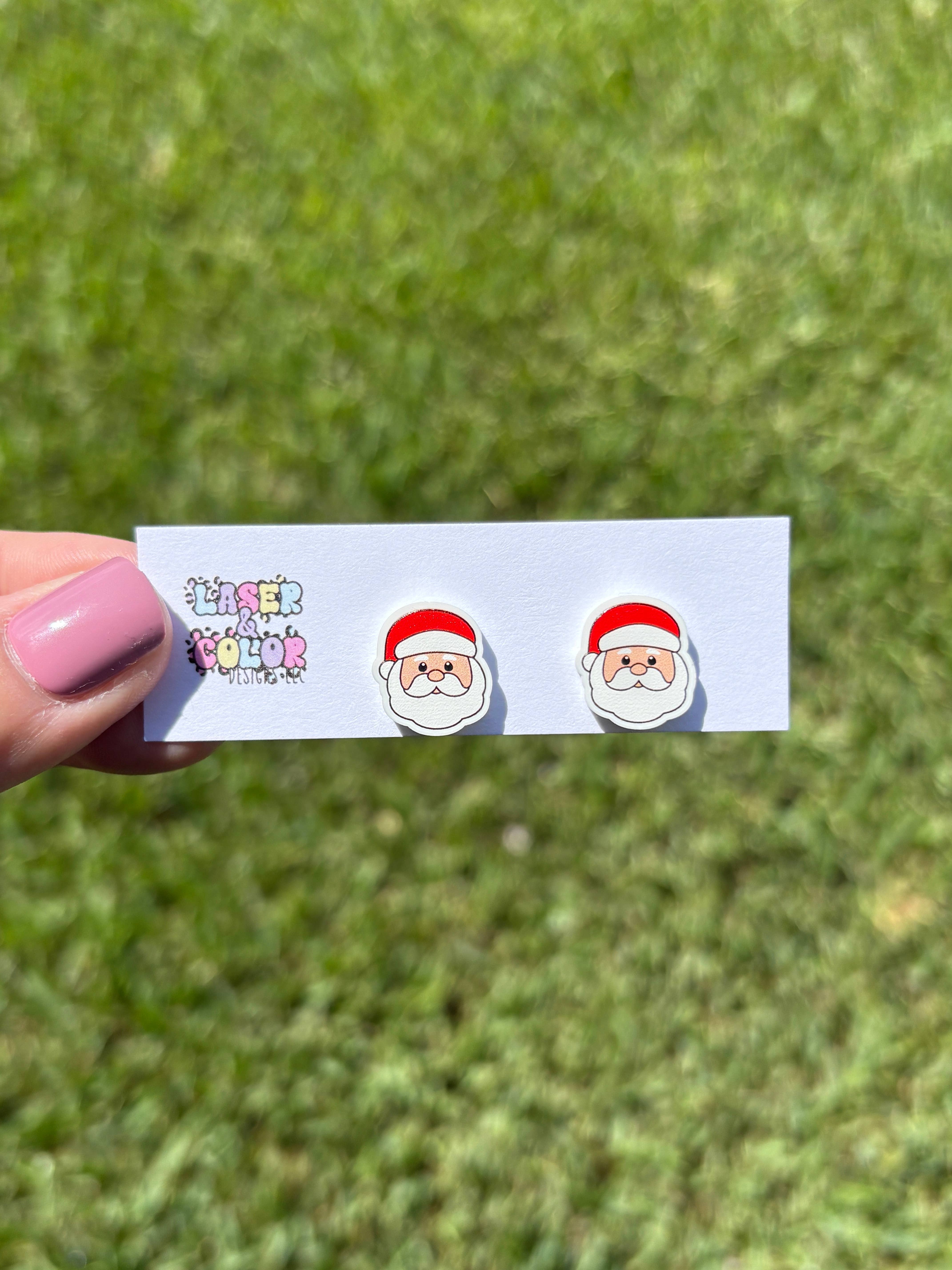 Laser & Color Designs LLC - Wholesale Stud/Post Earrings - Christmas Earrings, Christmas in July, Christmas Studs5